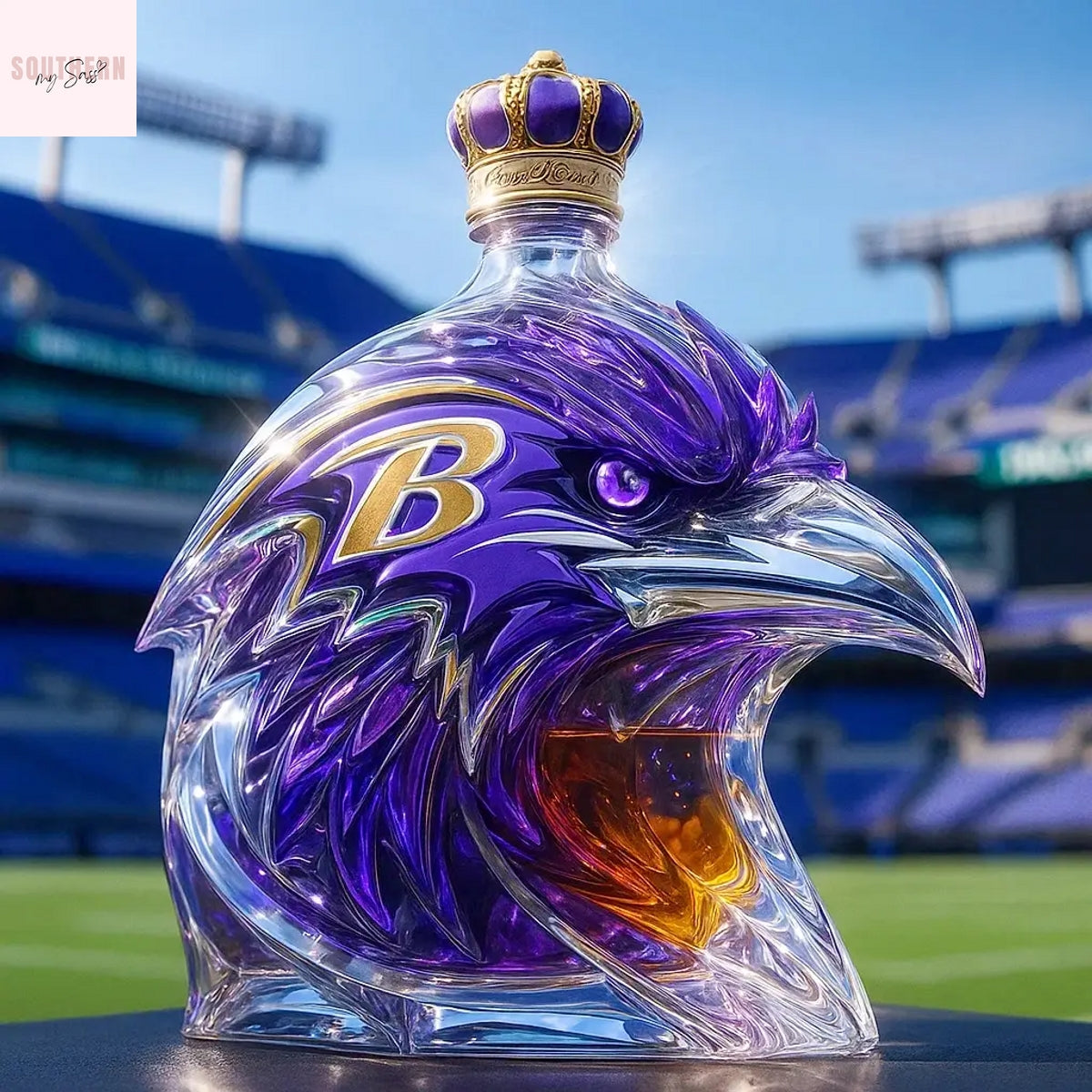 Baltimore Ravens Whisky Bottle