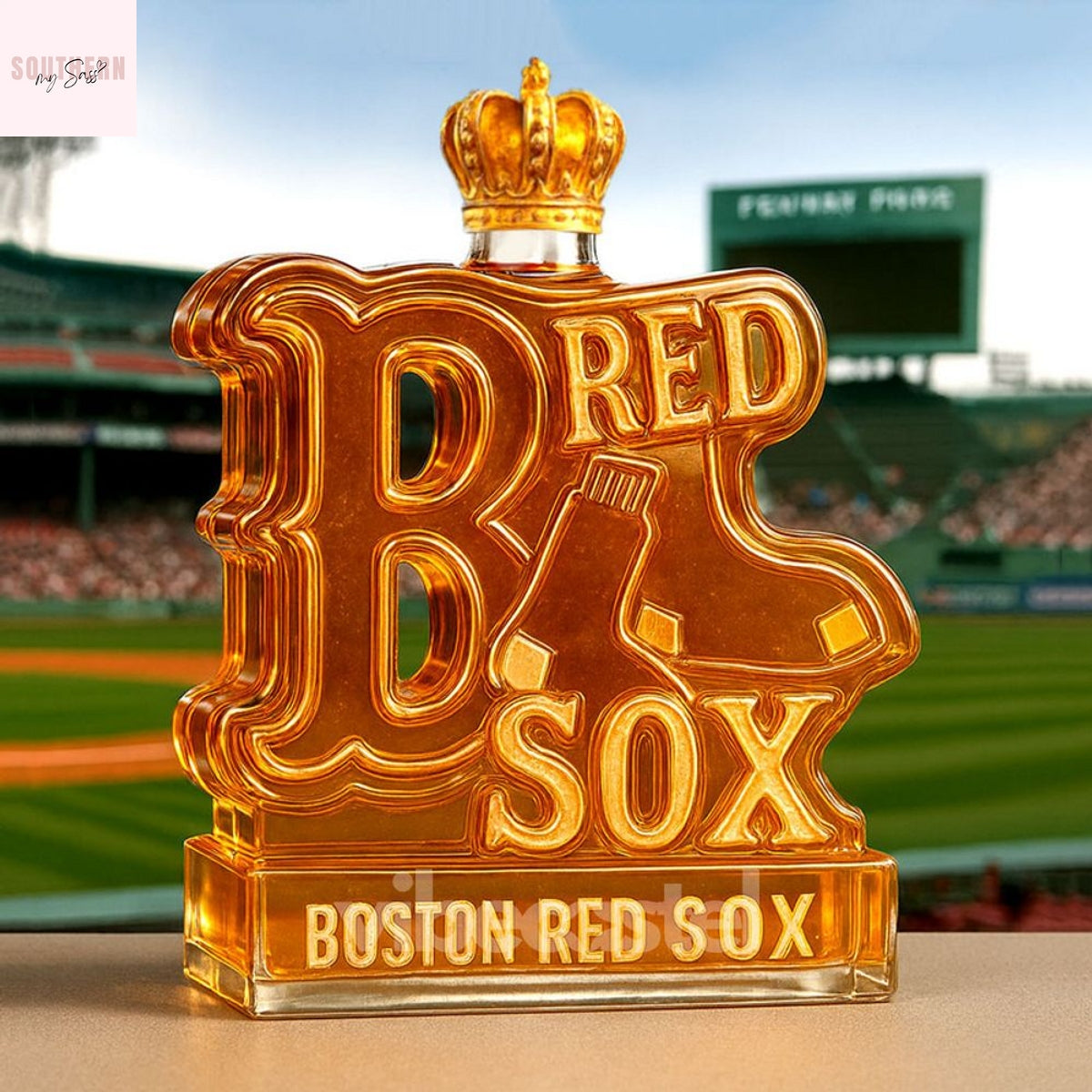 Boston Red Sox Whiskey Bottle
