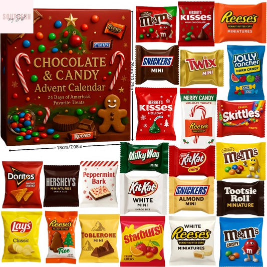 Christmas 2025 Candy Reese Snickers Skittles Advent Calendar