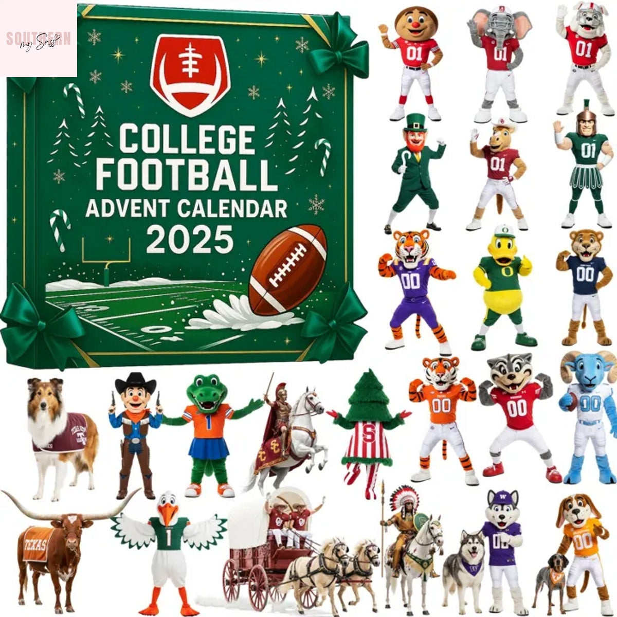College Football Mascot Advent Calendar 2025