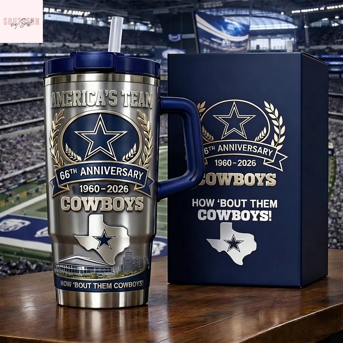 Dallas Cowboys 66th Anniversary 1960-2026 Tumbler