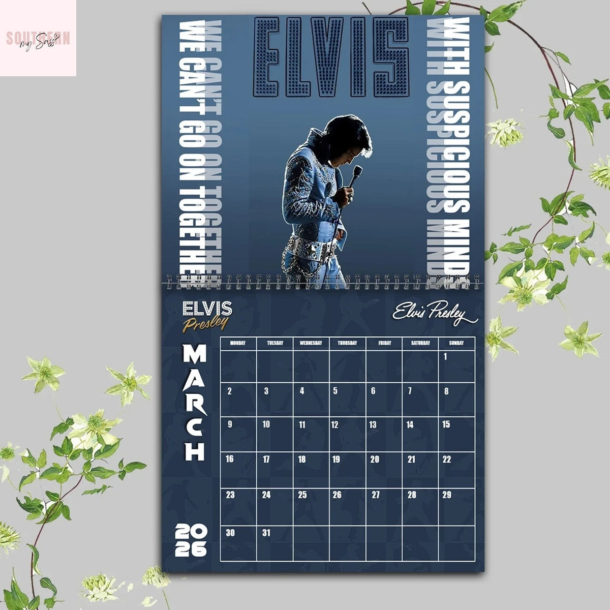Elvis Presley 2026 Wall Calendar