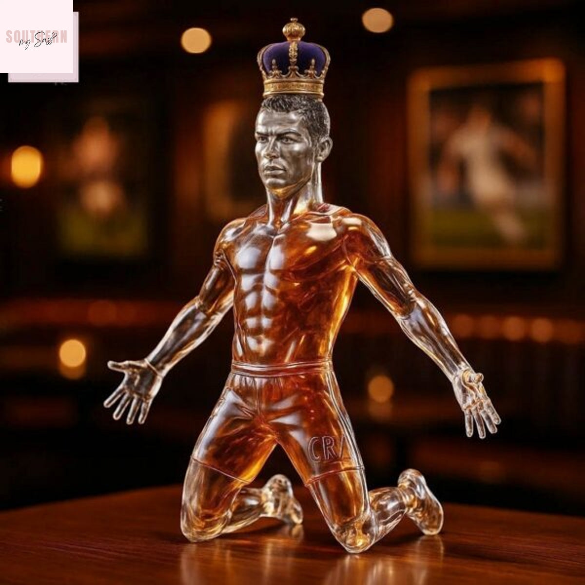 GOAT Cristiano Ronaldo CR7 Whiskey Bottle