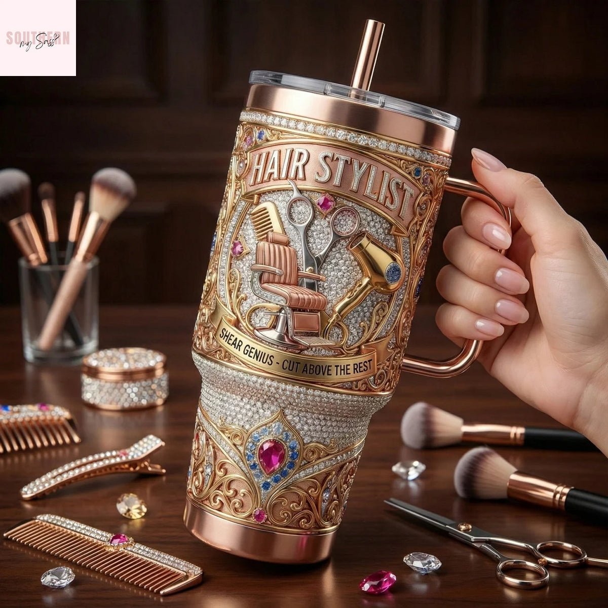 Hair Stylist Shear Genius – Cut Above The Rest Tumbler