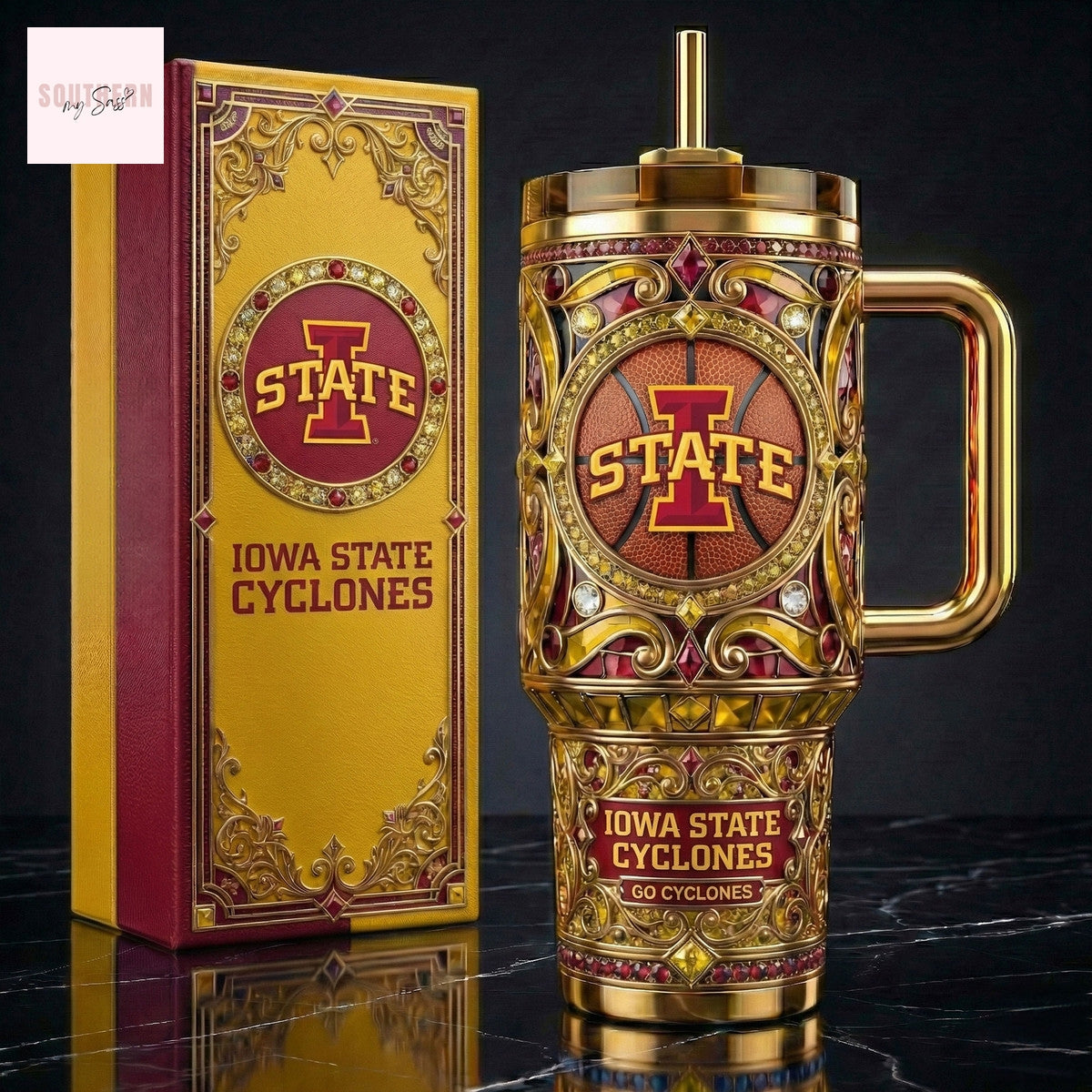 Iowa State Cyclones Go Cyclones Tumbler