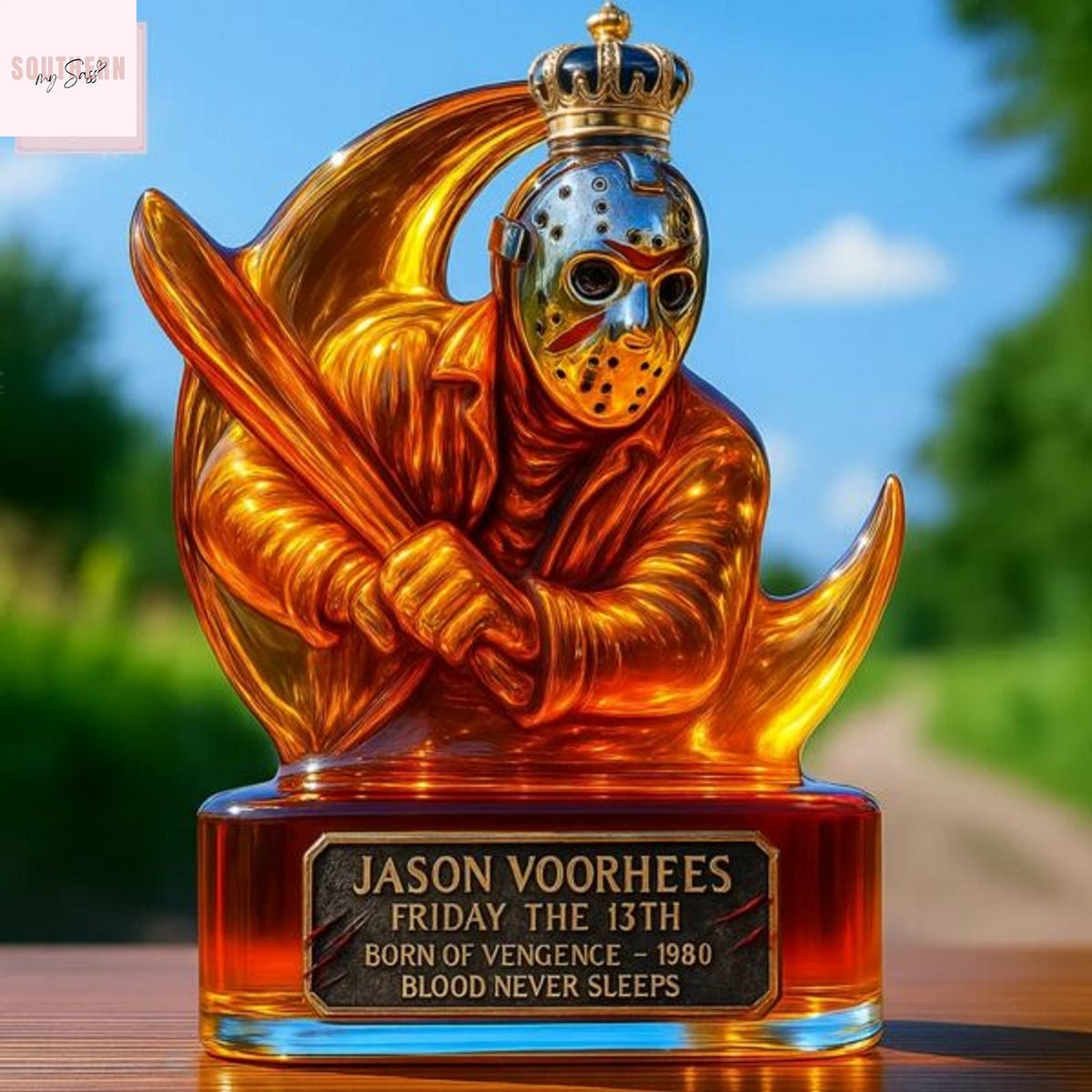 Jason Voorhees Friday The 13th Whiskey Bottle