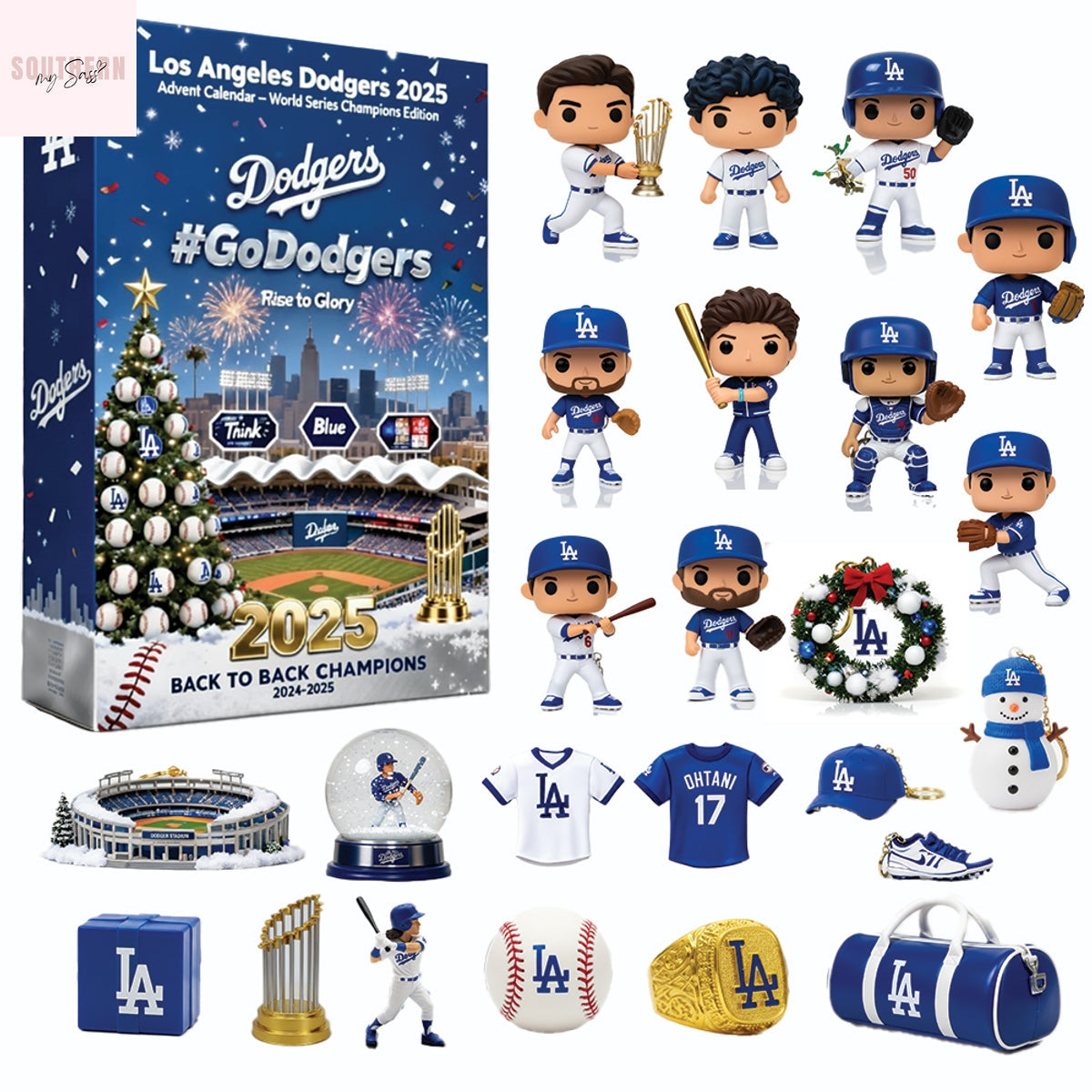 Los Angeles Dodgers World Series Champions 2025 Advent Calendar