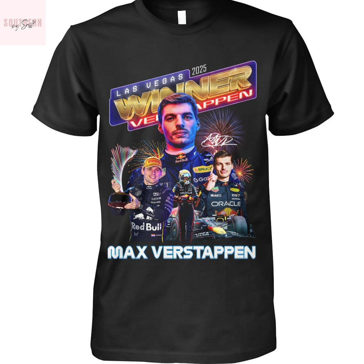 Max Verstappen Las Vegas Winner Verstappen 2025 Signature Unisex T-Shirt