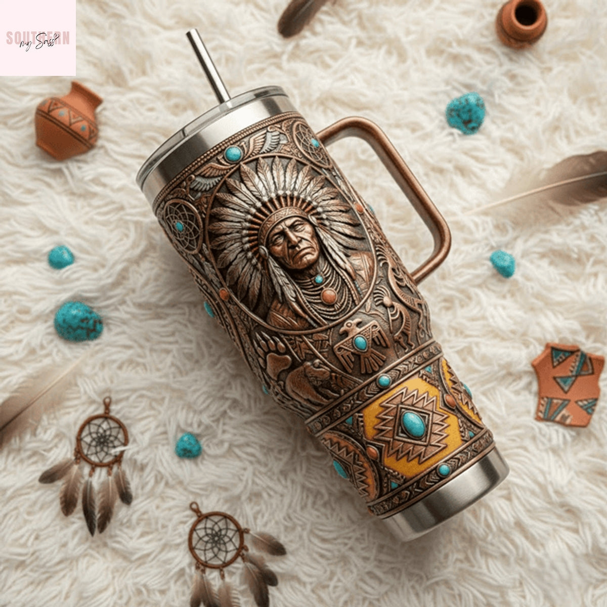 Native American Heritage Spirit Of The Land Tumbler