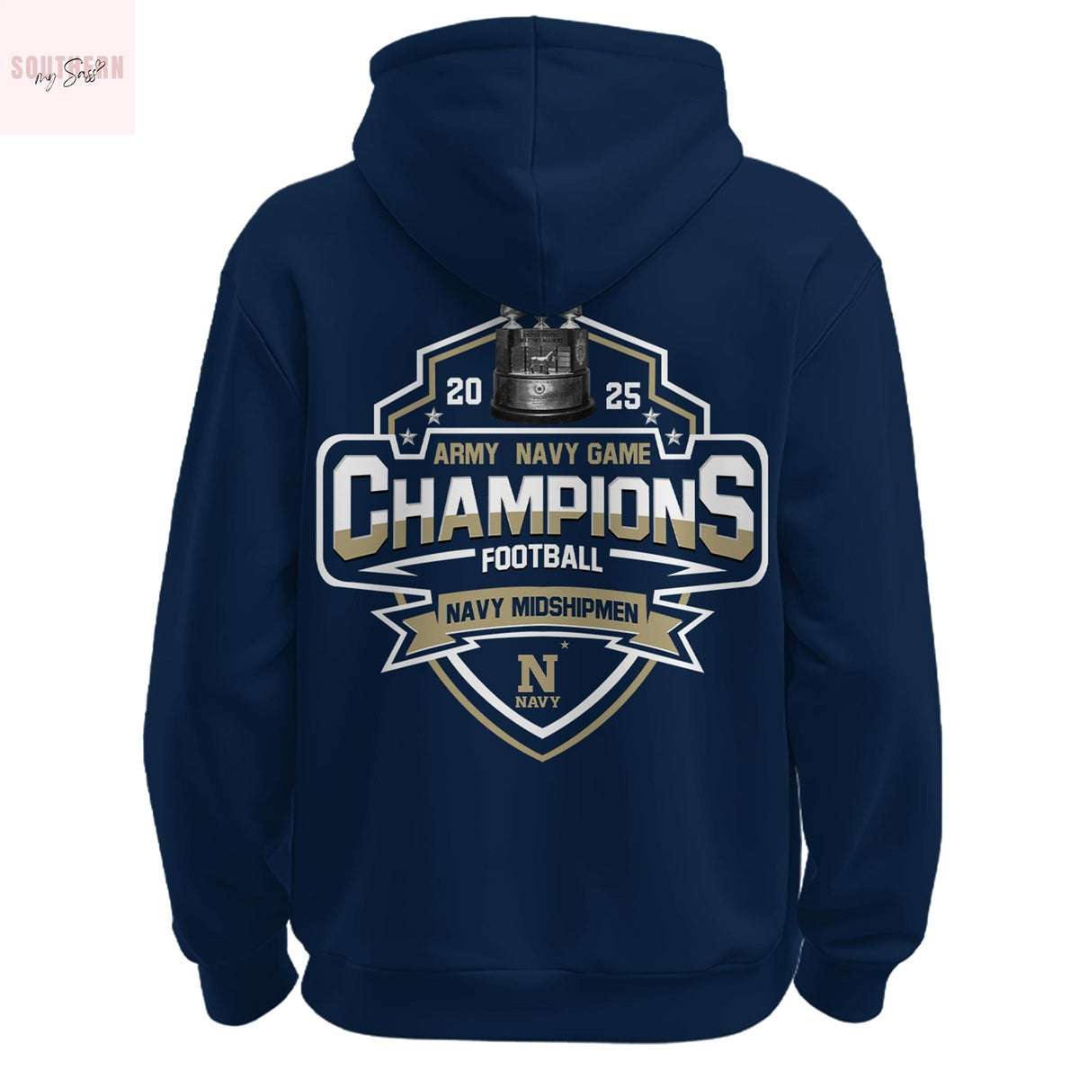 Navy Midshipmen Army- Navy Game Football Champions Hoodie