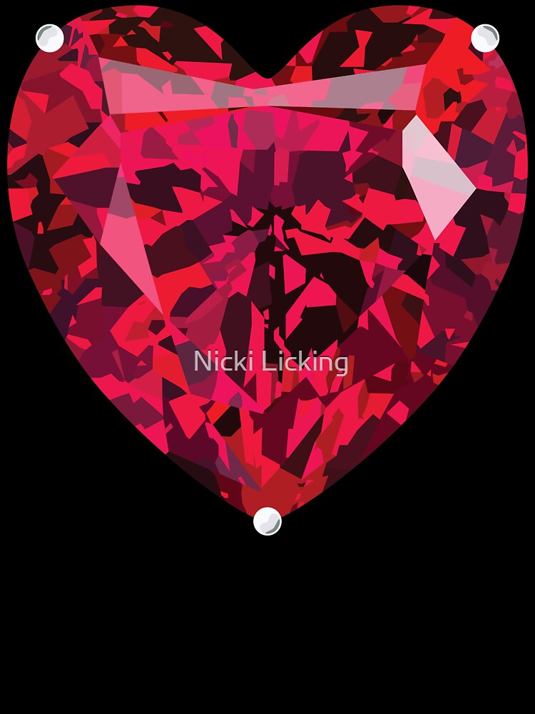 Heart Cut Ruby by Nicki Licking
