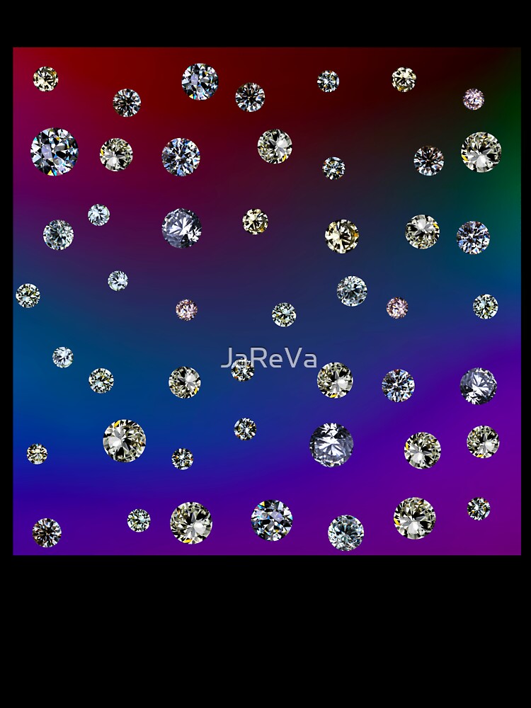 Printed image of Diamond pattern on gradient background by JaReVa