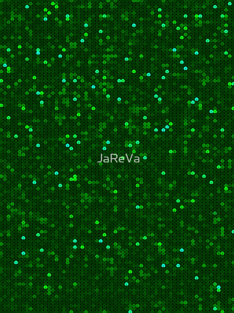 Printed image of shiny Xmas green sequins by JaReVa
