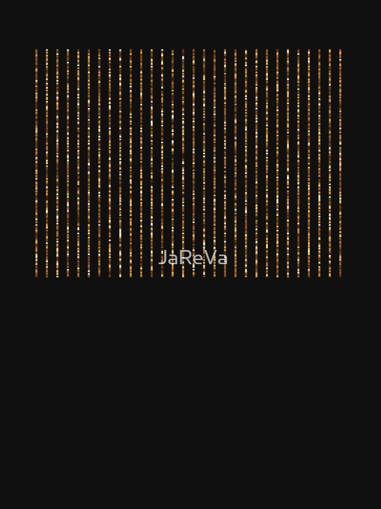 Printed image of golden sequins - vertical stripes on black background by JaReVa