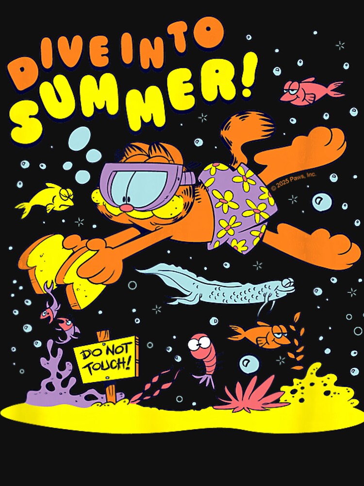 Garfield Scuba Diver - Dive Into Summer Ocean Vibes by WestoRyke