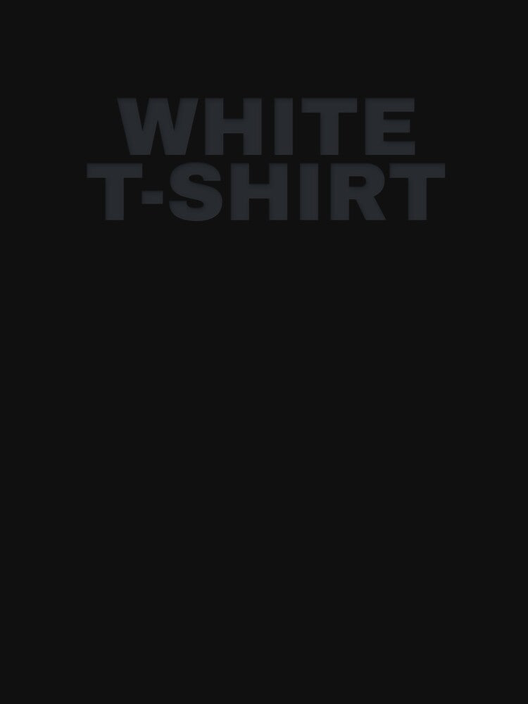 White T-shirt by EXURBIA