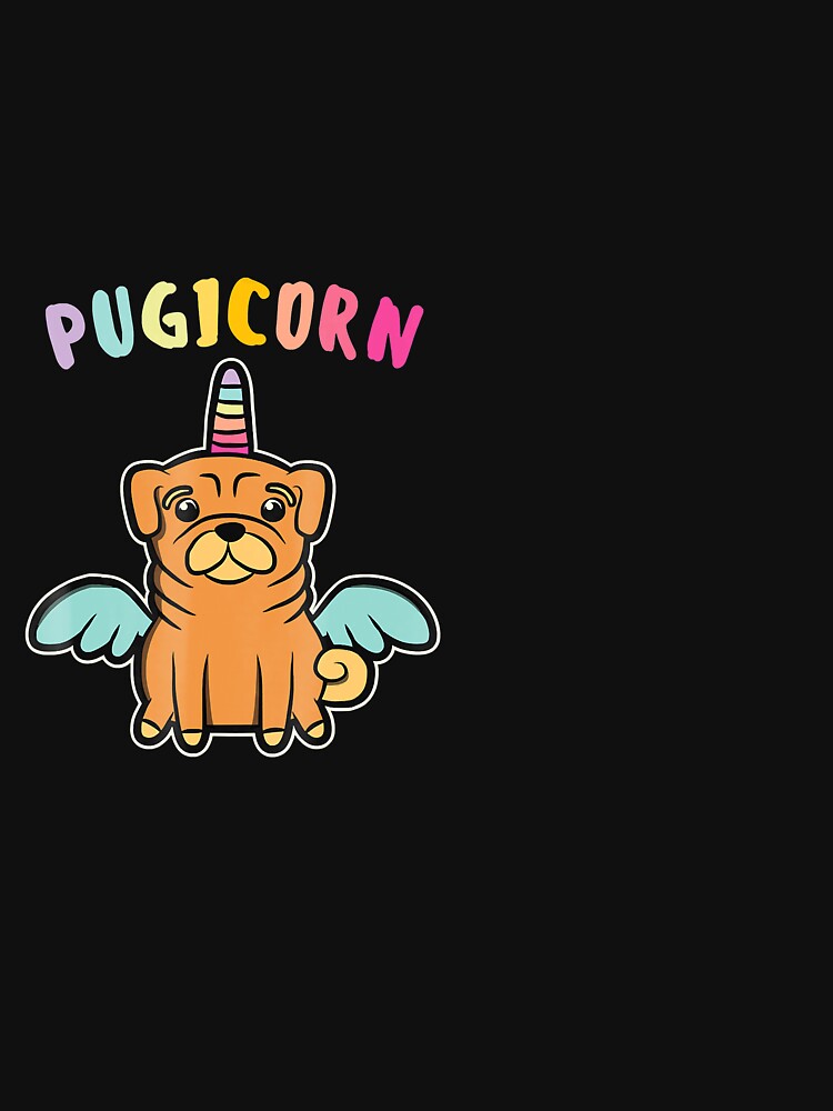 Funny Pugicornhirt Pug Unicorn For Dog Lover by CharlotteHicks