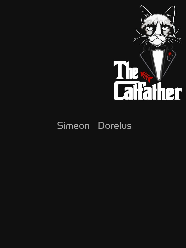 The CatFather Funny Cat Dad- Cat Lover Gifts For Men Fathers Day Birthday by Simeon	 Dorelus