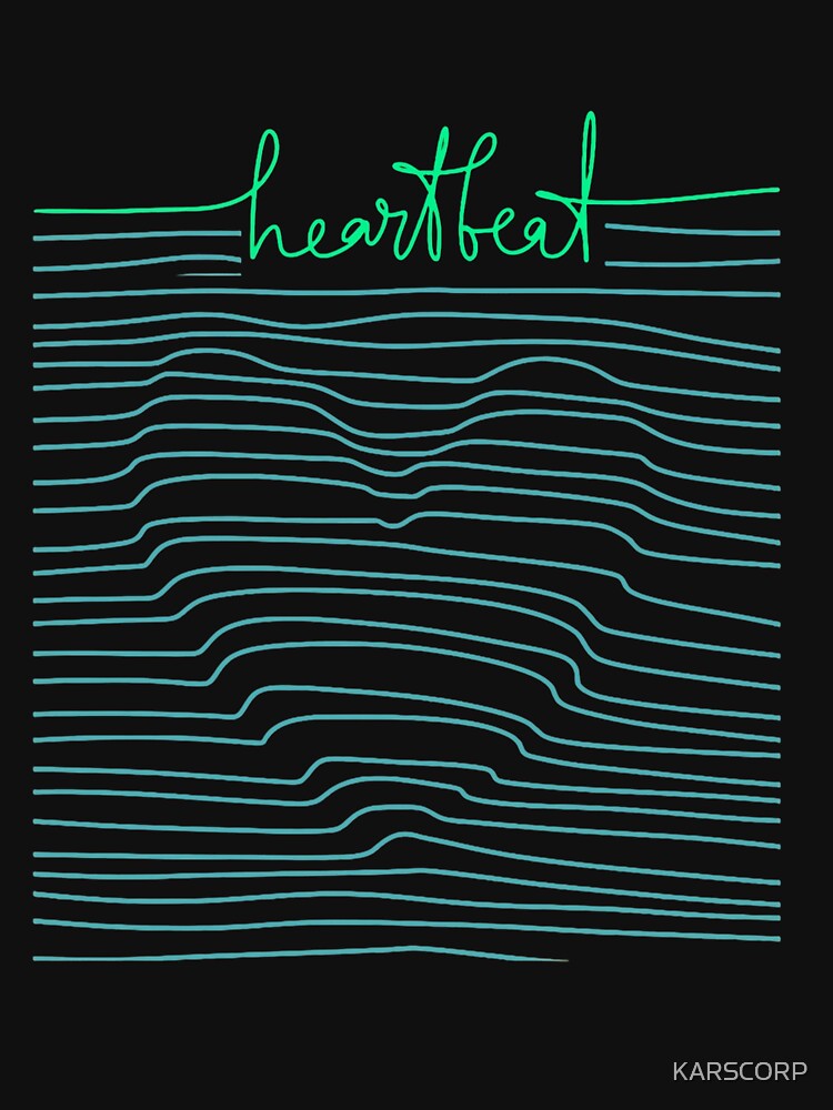 Heartbeat Printed Graphic T-Shirt by KARSCORP