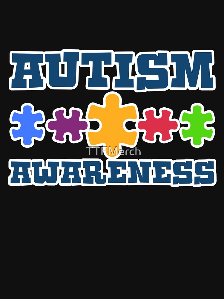 Colorful Puzzle Autism Awareness Novelty Gift by TTFMerch