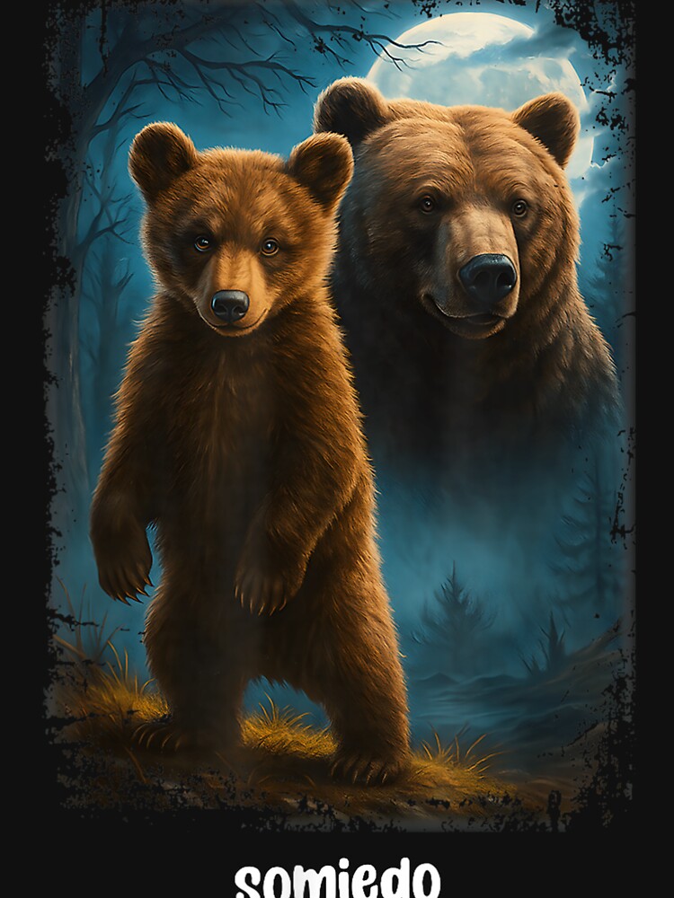 Trees Reflection Outdoor Forest Somiedo Bear Funny Animal Lover Bear by McintoshPatr