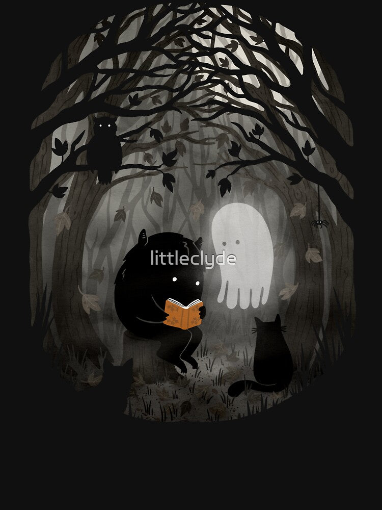 A Quiet Spooky Spot (Book Reading Monster) by littleclyde