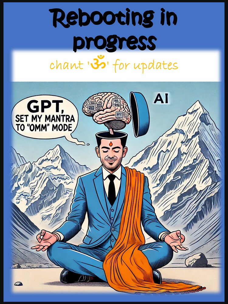 AI & GPT intercection with humans by DoodleManArt