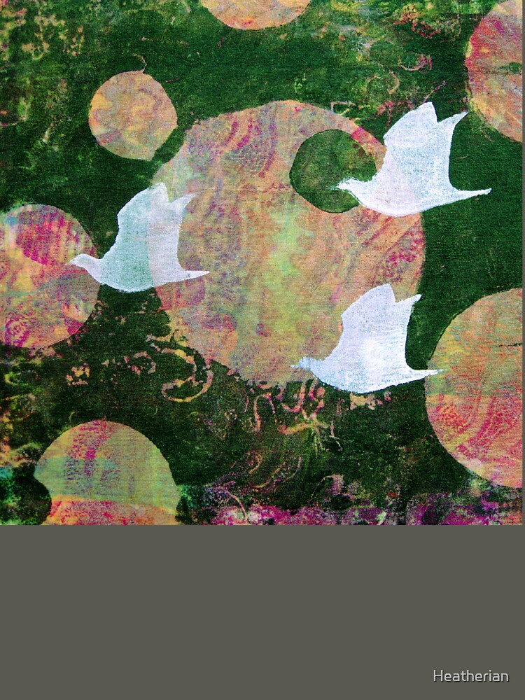Three Cosmic Birds Digitally Altered Version of Original Work 11 by Heatherian