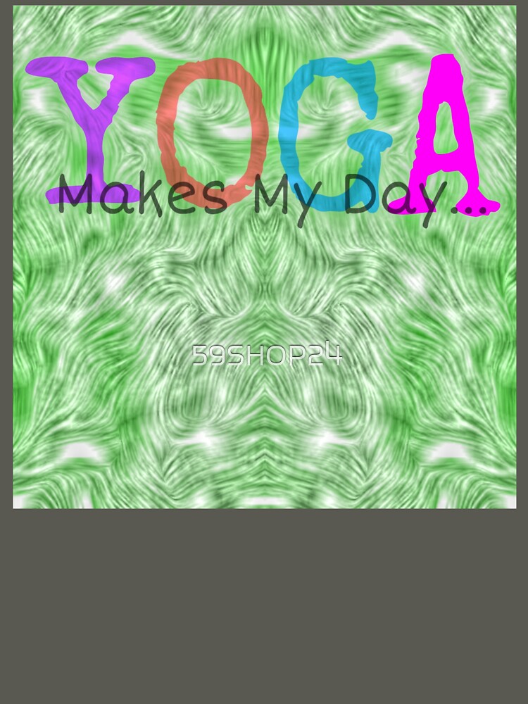 Yoga With Grass Print by 59SHOP24