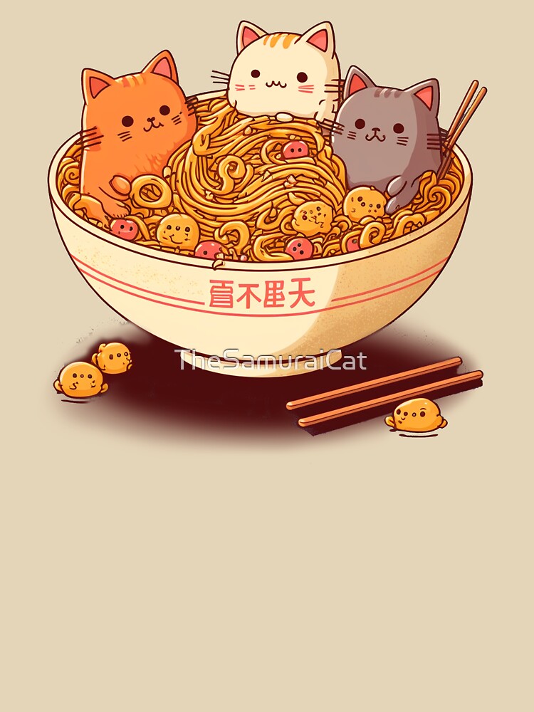 Noodles with Cats by TheSamuraiCat