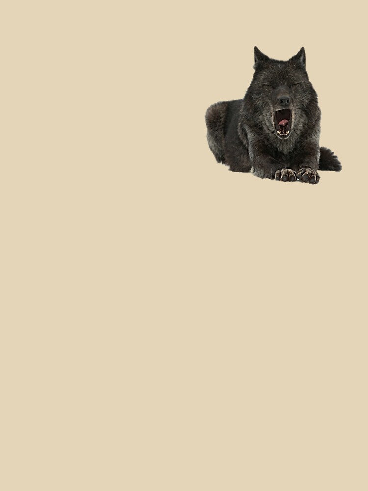 Beautiful Black Wolf Design by NoxLand