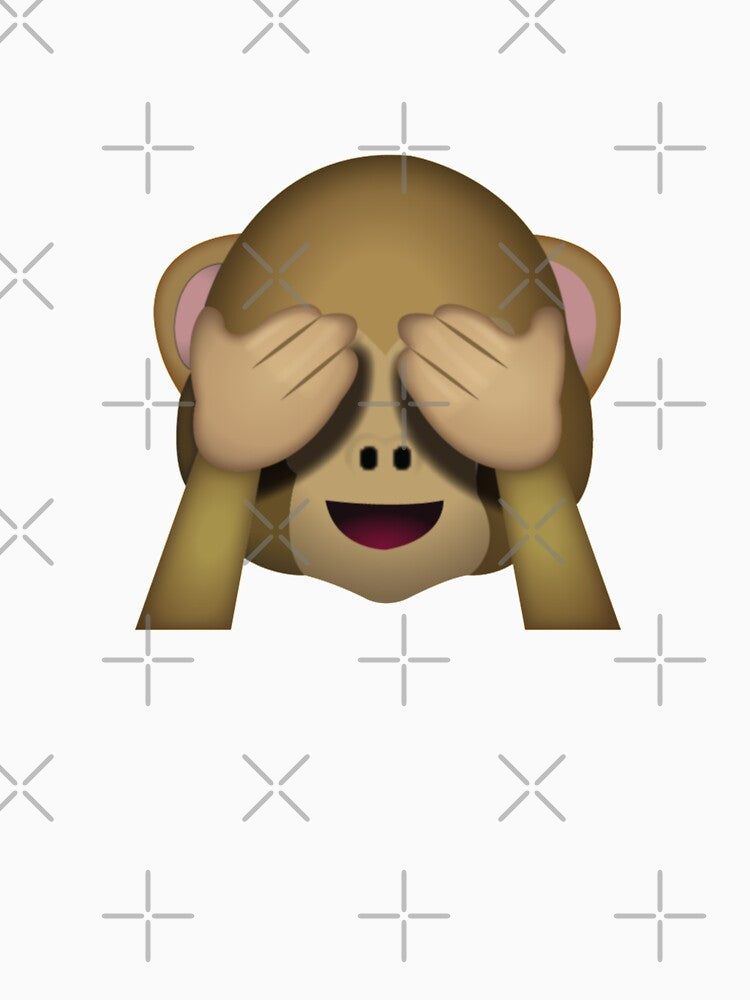 See No Evil Monkey Emoji by PrintPress