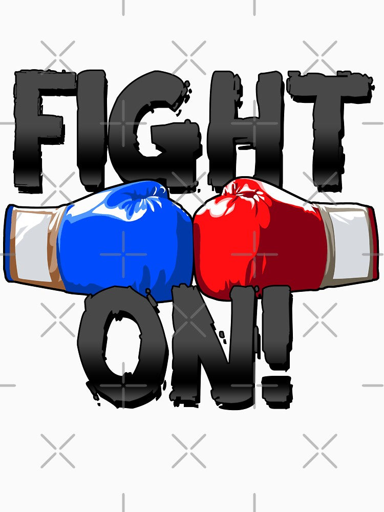 Fight on! T-shirt, Sticker! by Cristian Stefan