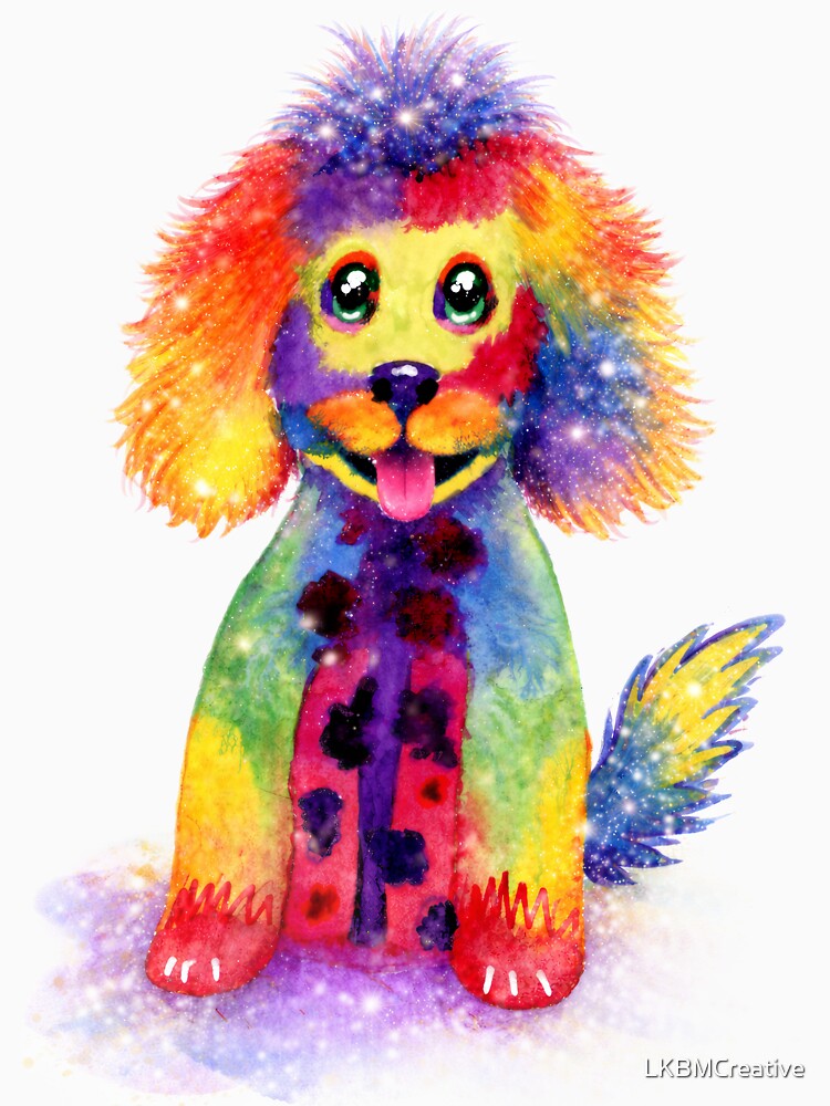 Dazzling Dog - A joyful pup bursting with colour, sparkle and personality by LKBMCreative