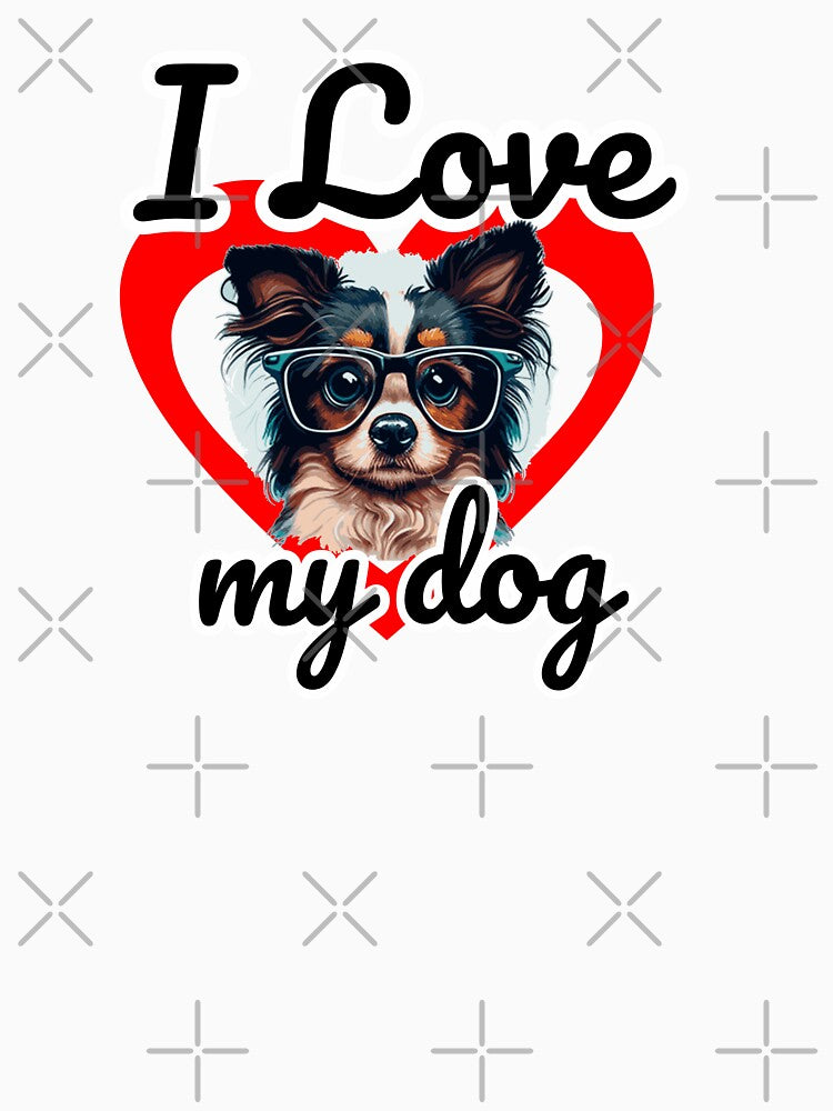 Stickers Dog with glasses funny cute decorative dog for dog lovers by RSDESIGNSteam