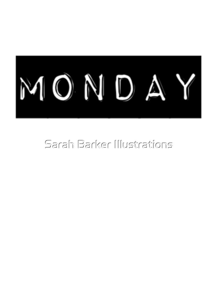 Monday sticker font by SB  Illustrations1
