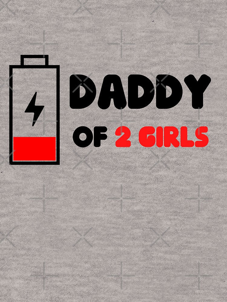 Funny DAD of 2 Girls Gift from daughter fathers Day Birthday men by BOHOVIN