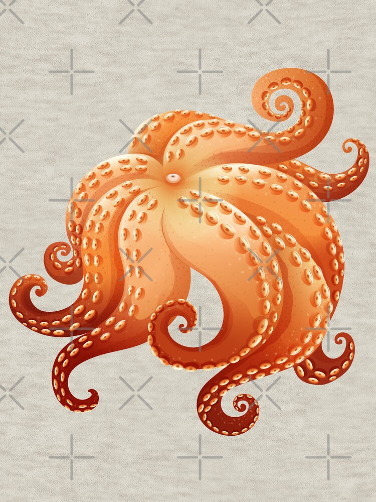 Funny Octopus Pattern, Cute Octopus Sweatshirt by Ristinga