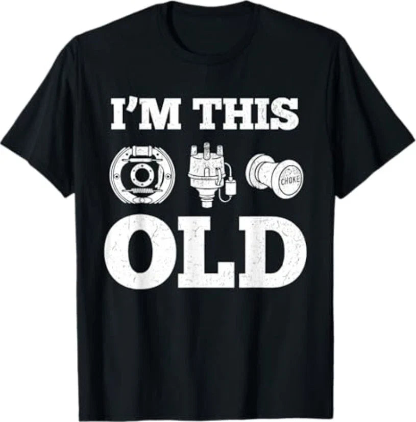 I'm This Old Funny Classic Car Parts Mechanic Vintage Auto T-Shirt