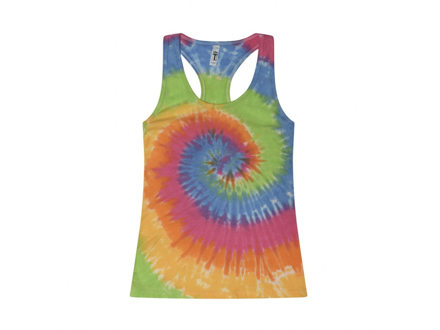 Eternity Tie Dye Racerback Tank Sleeveless T-Shirts Colortone Adult  XS-2XL
