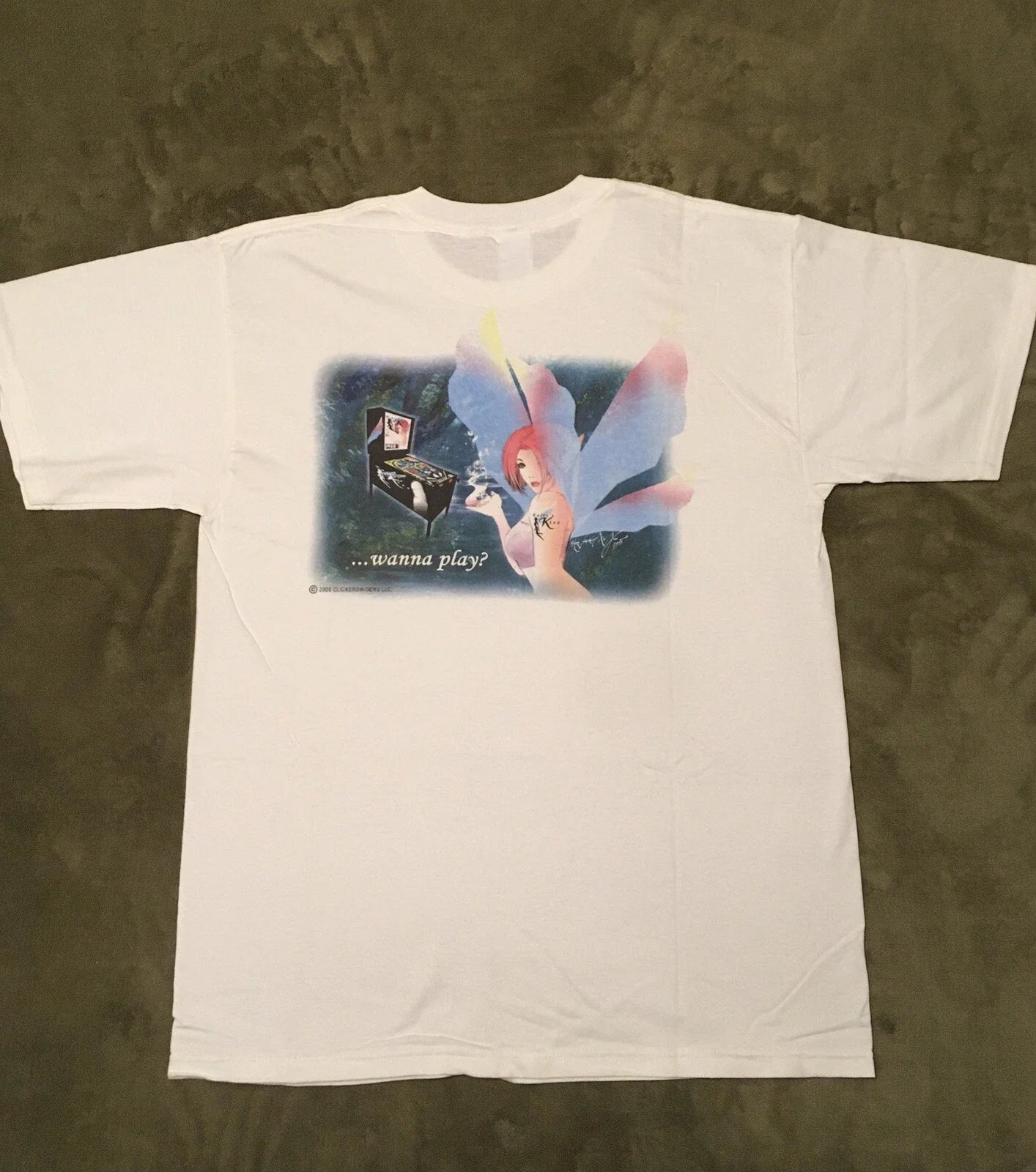 Anime Pinball Theme Gaming Arcade Skate Shirt T-Shirt Gildan Heavy Cotton - New