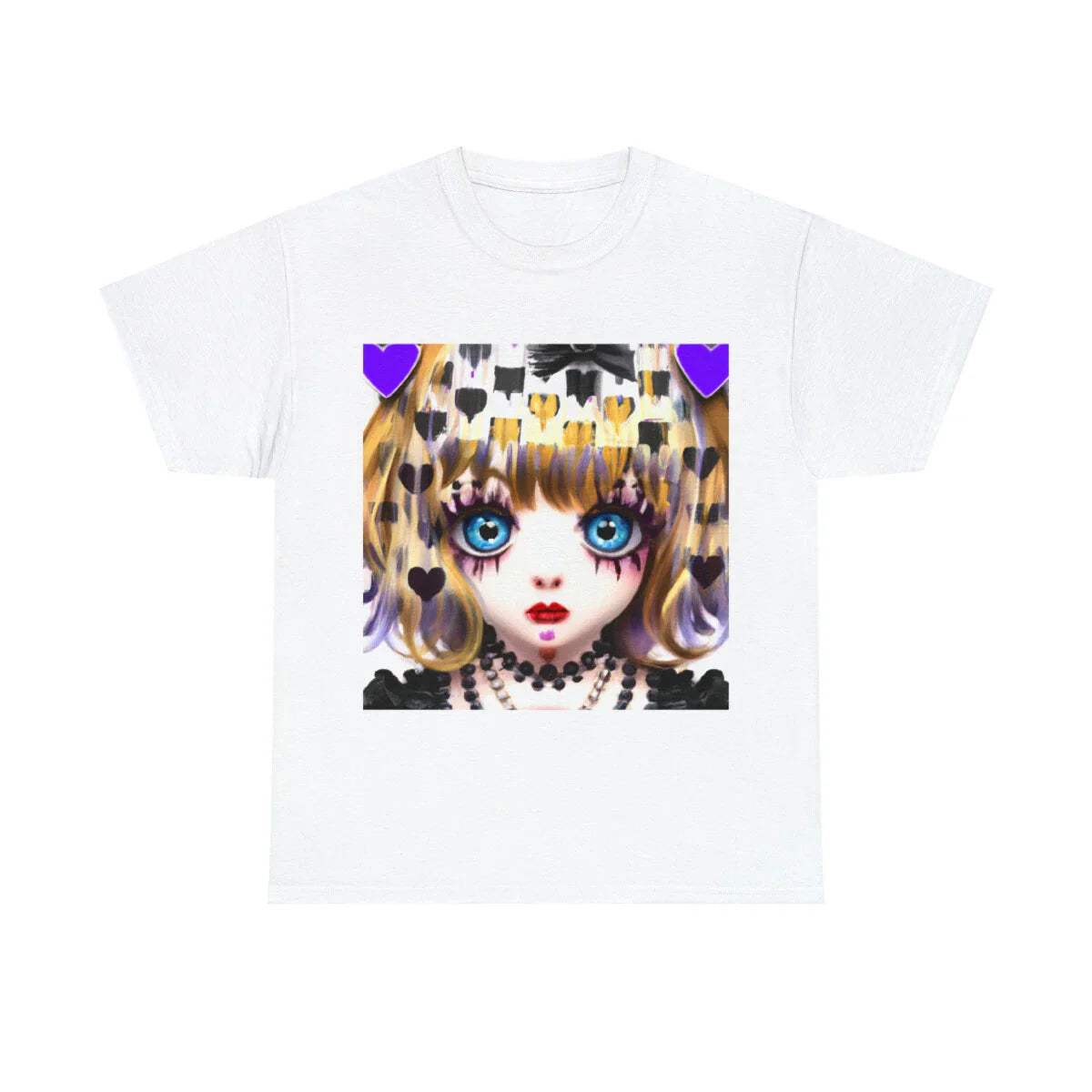 Pastel Goth T-Shirt Adult Kawaii Punk Lolita Gothic Graphic Harajuku Victorian