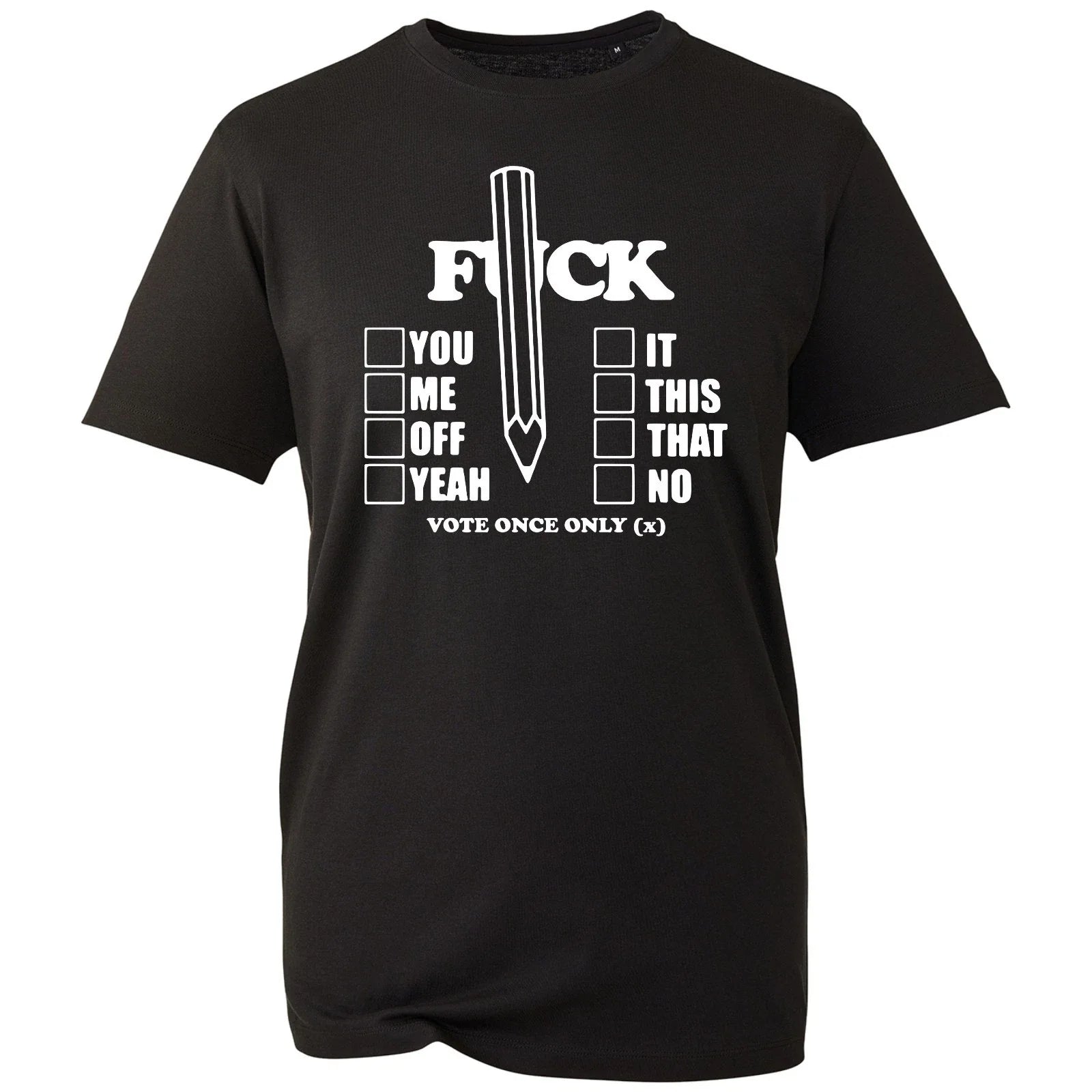 Funny Sarcastic Black T Shirt Mens Novelty Graphic Tee Joke Gift Rude Slogan Tee