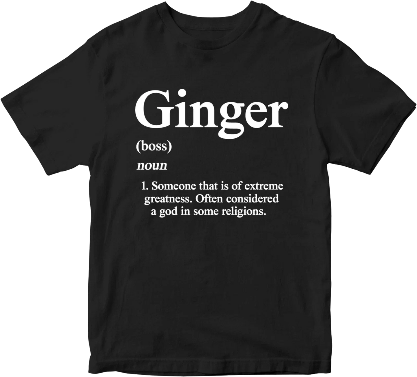 Ginger Boss T-shirt Noun Vegetables Farming Religious  Novelty Birthday Gifts