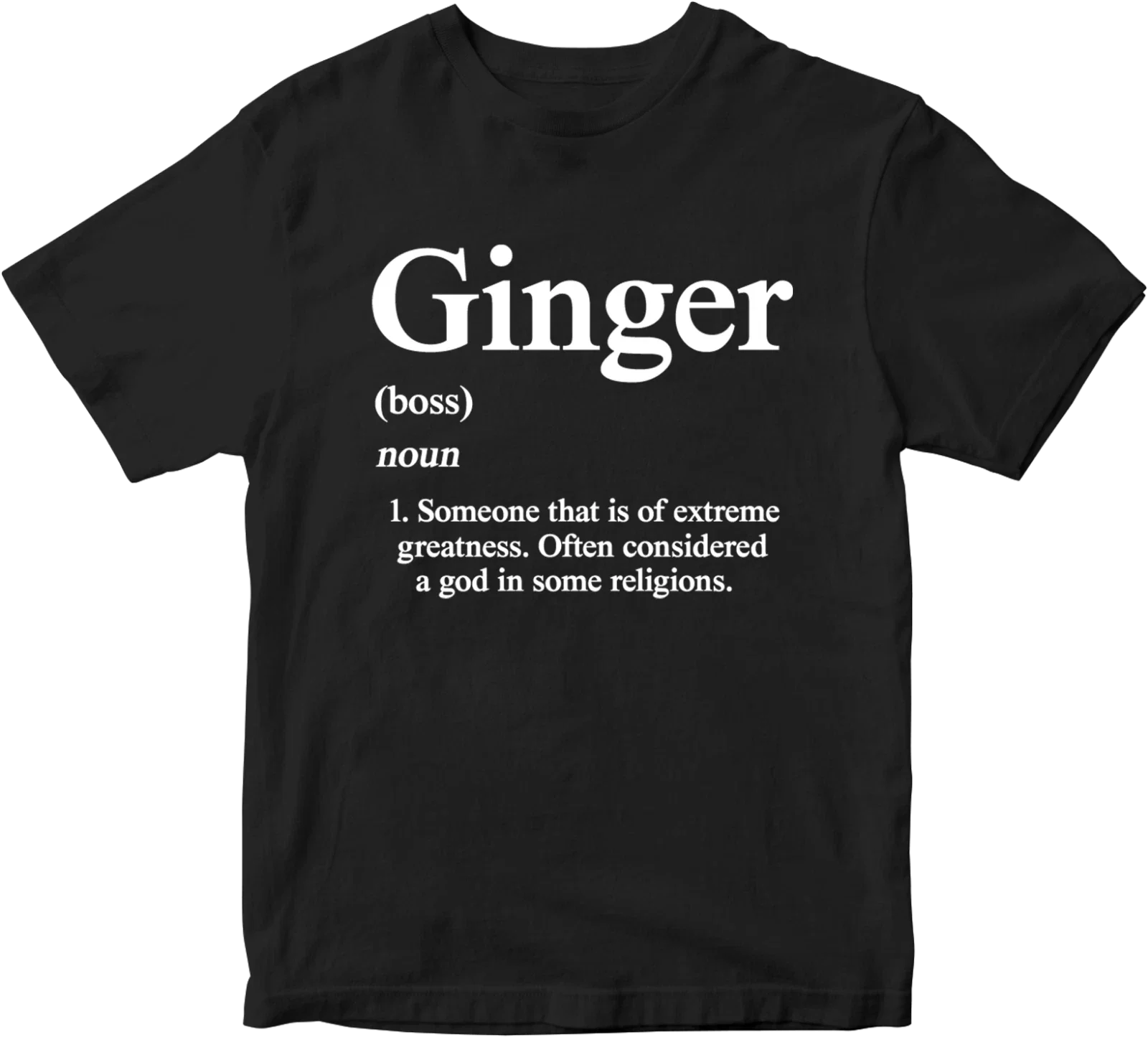 Ginger Boss T-shirt Noun Vegetables Farming Religious  Novelty Birthday Gifts