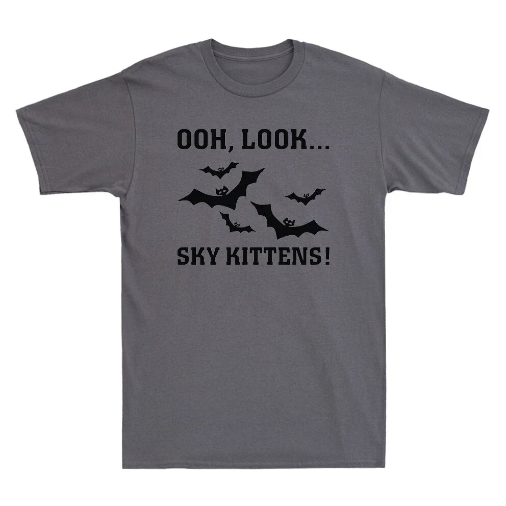 Ooh Look Sky Kittens Funny Bats Lover Cute Novelty Men's Short Sleeve T-Shirt