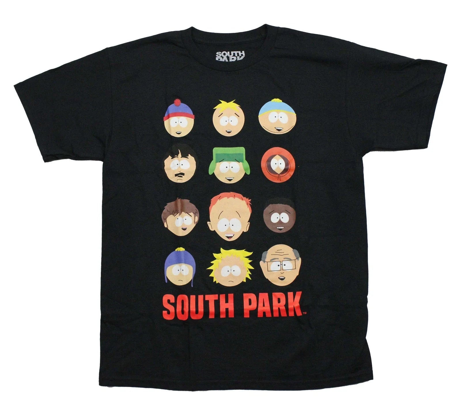 South Park New Adult T-Shirt - Cast 12 Head Shots