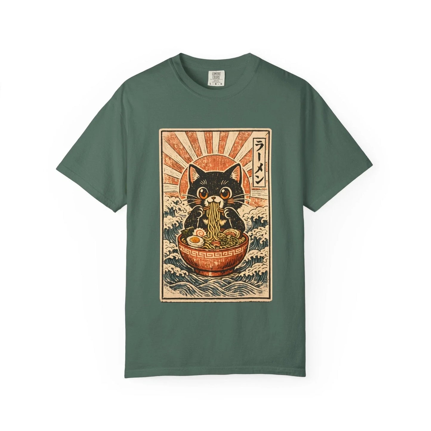 Cat Ramen Kawaii Anime Graphic T-Shirt