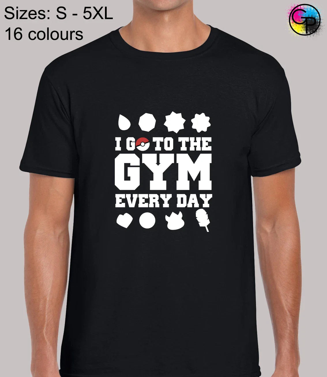 I Go To The Gym Pocket monster inspired Novelty Regular Fit T-Shirt for Men