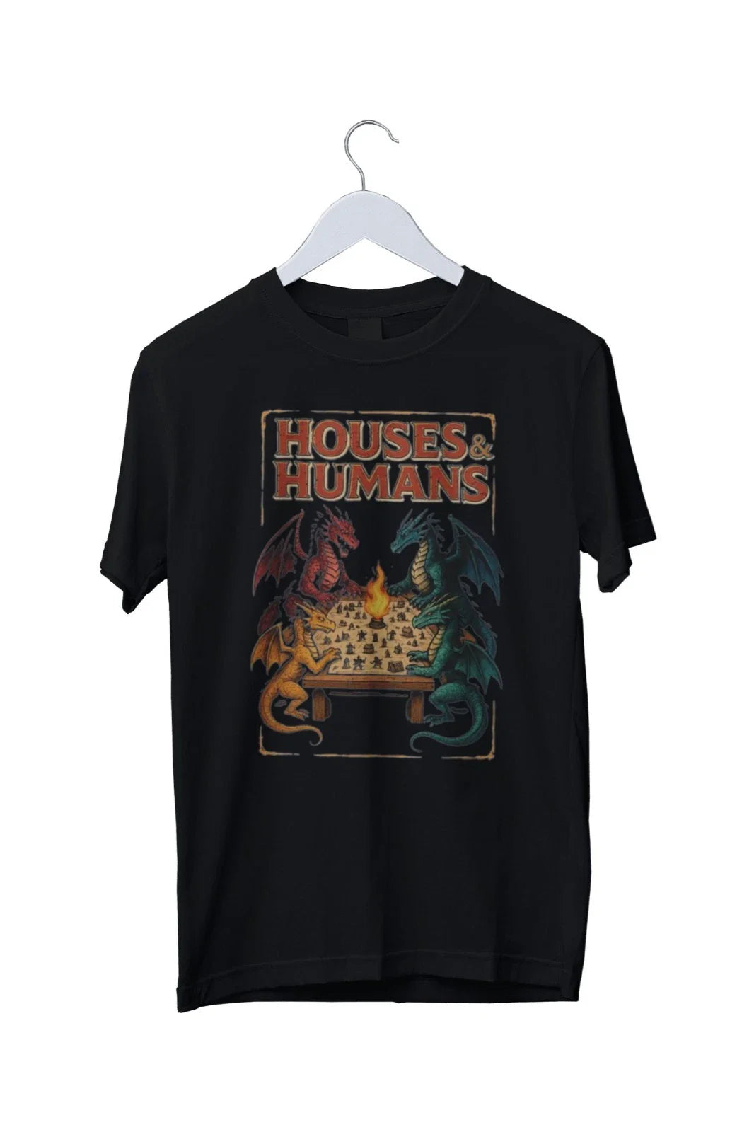 Houses And Humans Dungeons And Dragons Graphic Mens T-Shirt S M L XL 2 3 4 XL